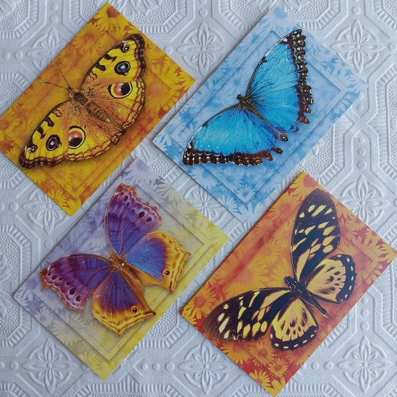 Butterly Stationery Cards 8 ct - Picture 4 of 16